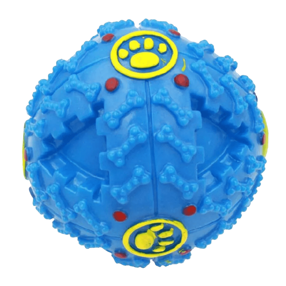 Treat Dispensing Squeaky Interactive Dog Toy Ball