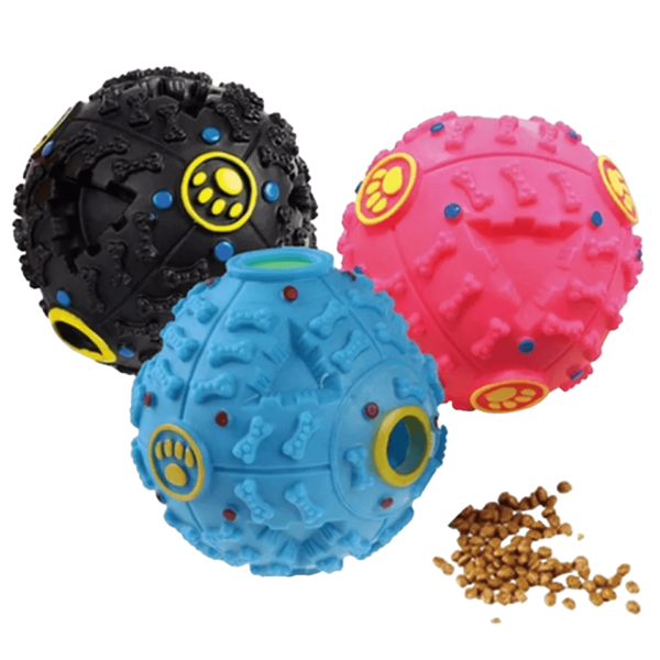 Treat Dispensing Squeaky Interactive Dog Toy Ball Food Dispenser - Image 4