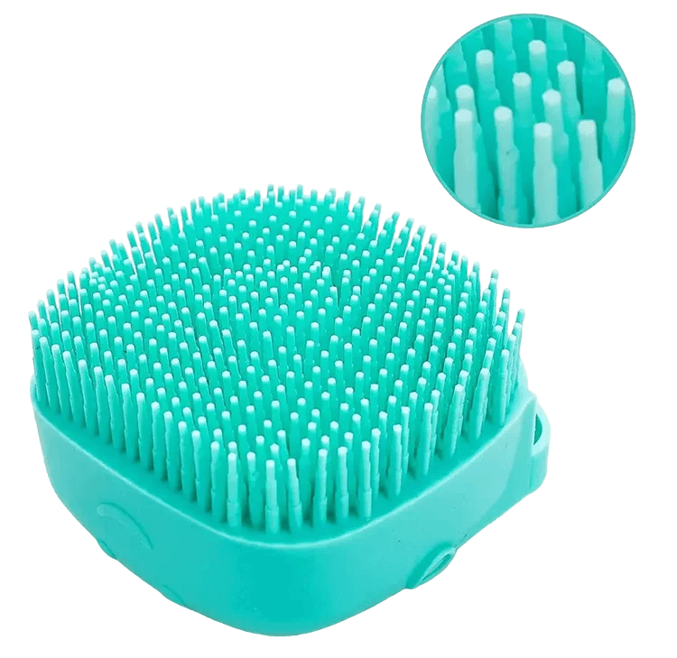 Bath Brush with Liquid Soap Container for Pet