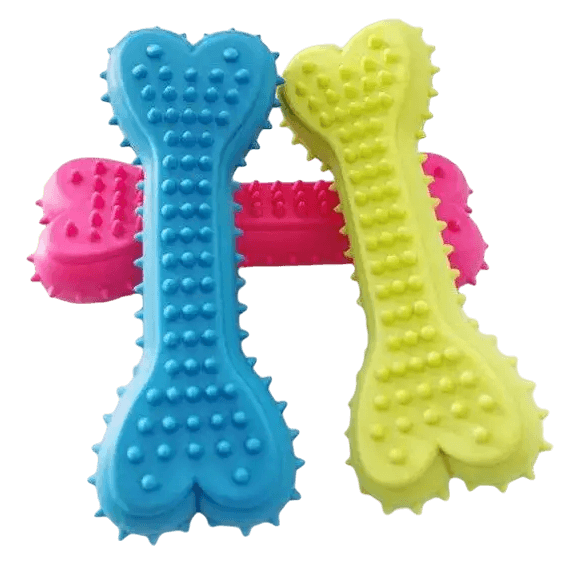 Spike Bone Rubber Toy for Dog