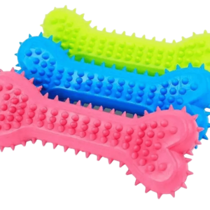 Spike Bone Rubber Toy for Dog