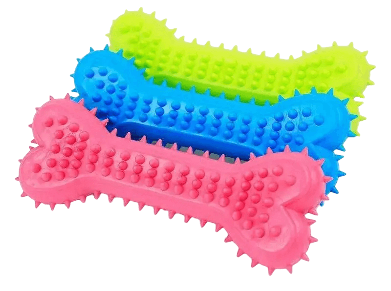 Spike Bone Rubber Toy for Dog