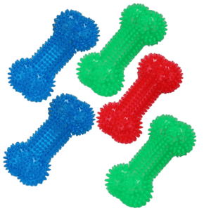 Spike Bone Silicon Toy for Dog