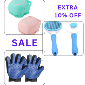 Grooming Essentials, Gloves, Hair Remover, Shampoo Brush